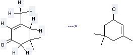 The 2-Cyclohexen-1-ol,3,5,5-trimethyl-can be obtained by 3,5,5-Trimethyl-cyclohex-2-enone.